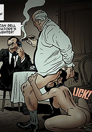 Templeton fansadox 719 Mobsters Vendetta 2 - Now you sluts are both wet you can start drinking each other's cunt juice
