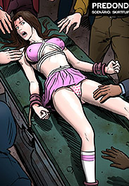 Predondo, Skirtflipper fansadox 684 Cheer Nightmare part 1 - The narrative escalates with violent abductions, sexual assaults, and a chilling revelation of a human trafficking operation